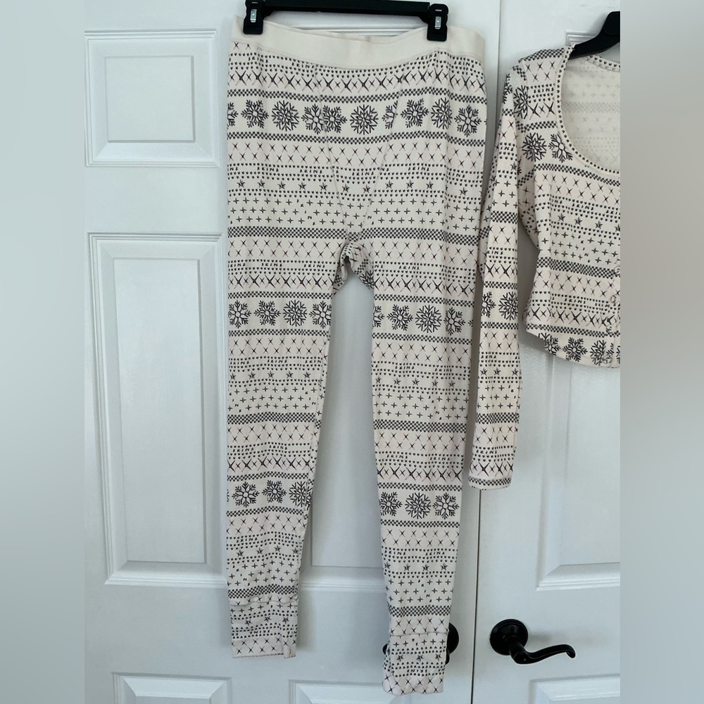 SKIMS Logo Plush Pointelle Henley & Legging Set | Size XL - Picture 10 of 12
